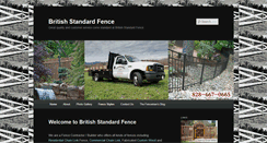 Desktop Screenshot of britishstandardfence.com