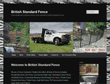 Tablet Screenshot of britishstandardfence.com